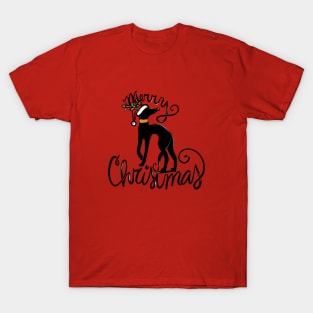 Merry Christmas Greyhound T-Shirt